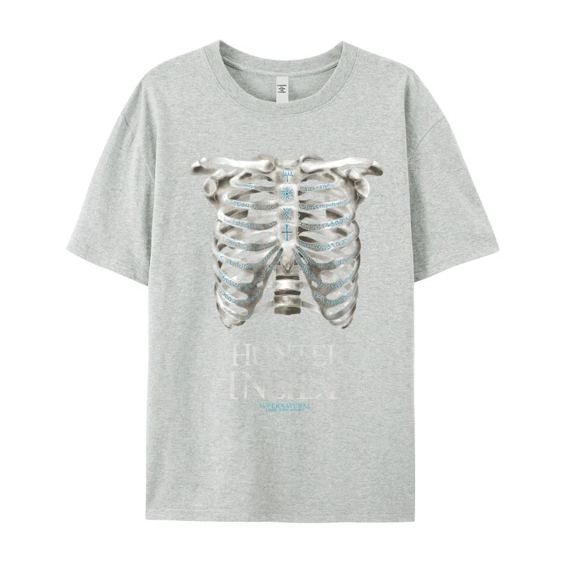 Normal Supernatura Hunter Inside 206 T-shirts for Men Family Christmas Crewneck All Cotton Short Sleeve T-shirts T Shirts image 5