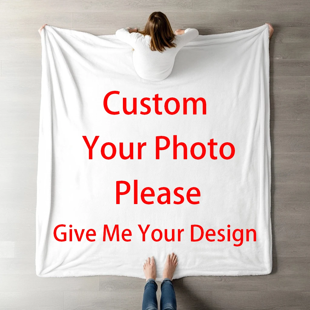 New Advanced Customization Blanket Personalized Photo Blanket Gift Customized Text Picture Game for Pets Friends and Family