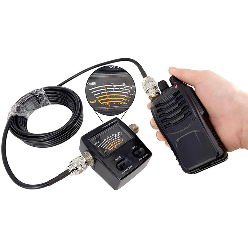 ABZW 6개입 CB 무전기 안테나 케이블 50Cm PL259 UHF 남성-남성 RG58 동축 패치 리드 아마추어 햄 라디오 CB 마린용