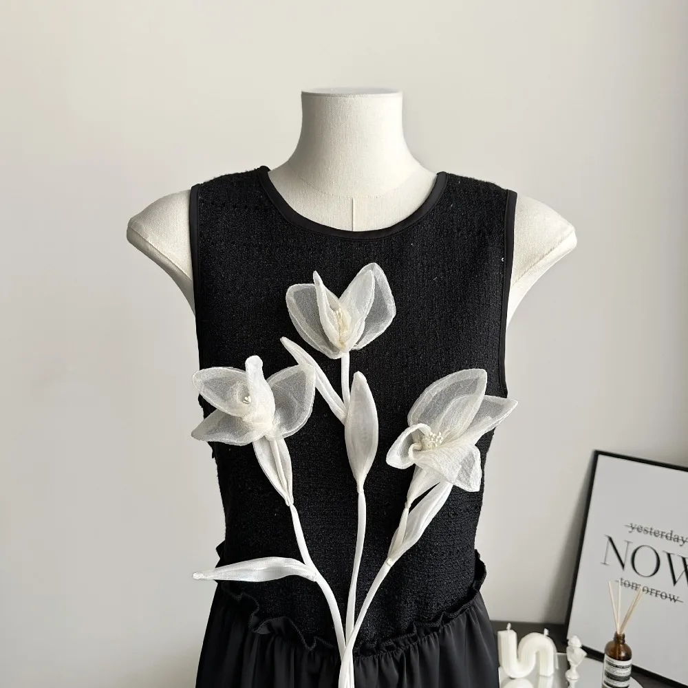 

New Organza Solid Color Clothing Accessories Flower Shape Dress Decoration Clothing Accessories