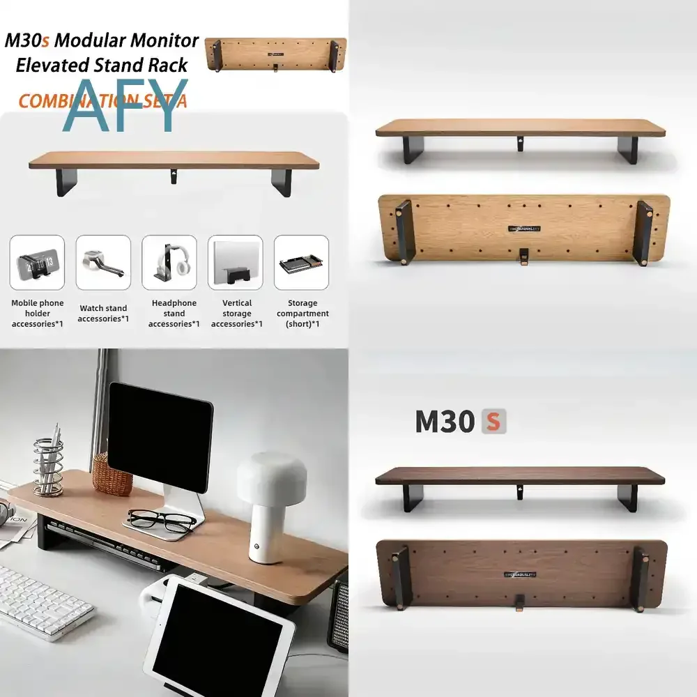 M30s for Modular Monitor Height Increase Stand Elevated Rack Set Storage Organizer Space Saving Screen Lift Stand Bracket Kit