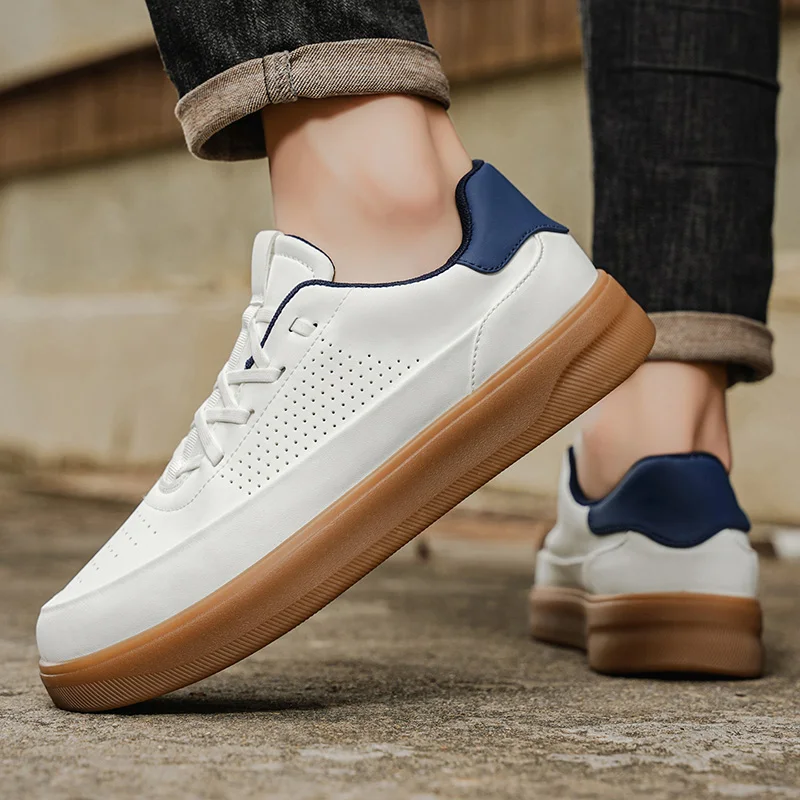 Shoes Men's Leather Shoes Men's Shoes Casual Shoes with Light Soft Sole Small White Shoes Men