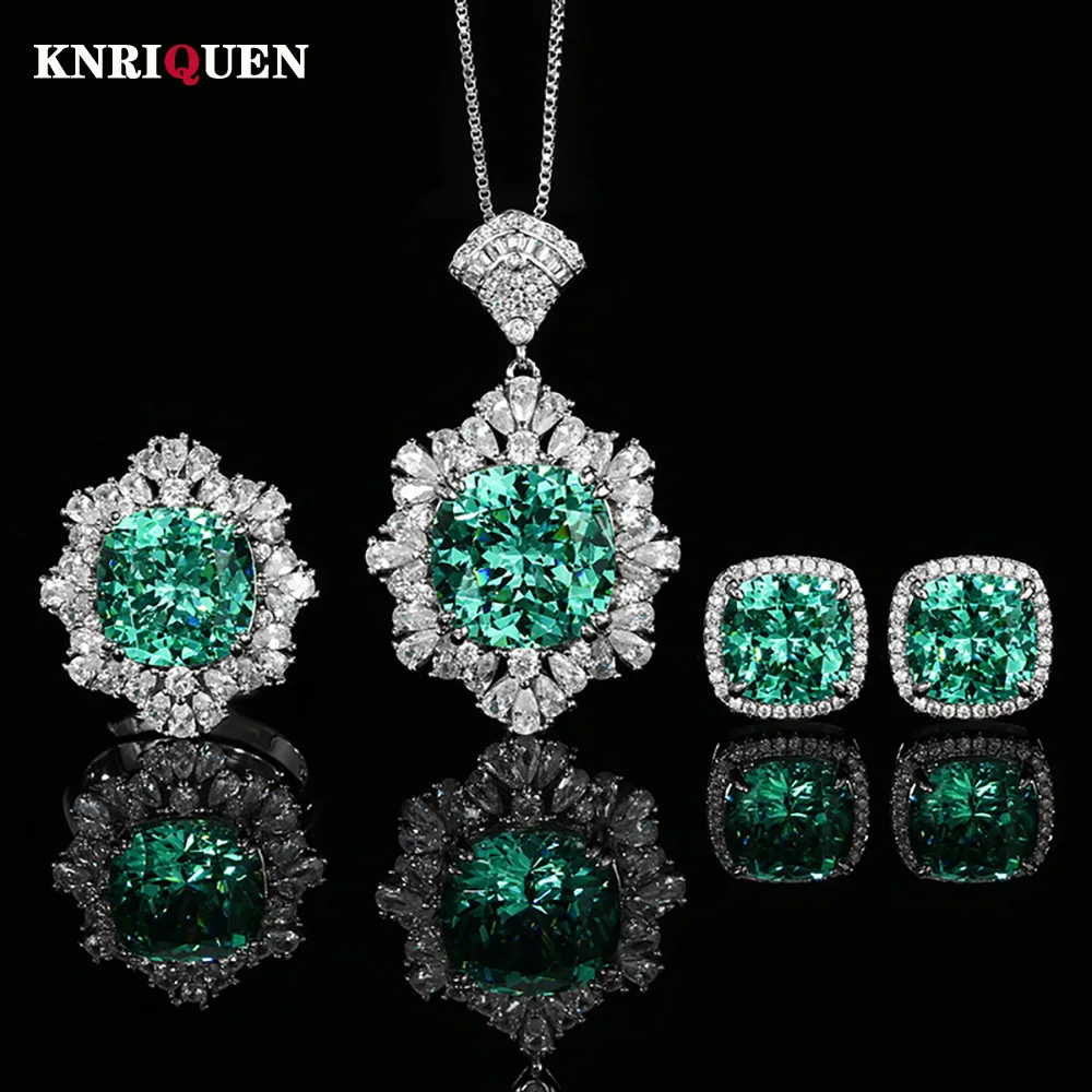 

Новое поступление, кольцо с зеленым турмалином, кулон, ожерелье, серьги для женщин, ретро драгоценный камень, коктейльная вечеринка, комплект ювелирных украшений, женский подарок