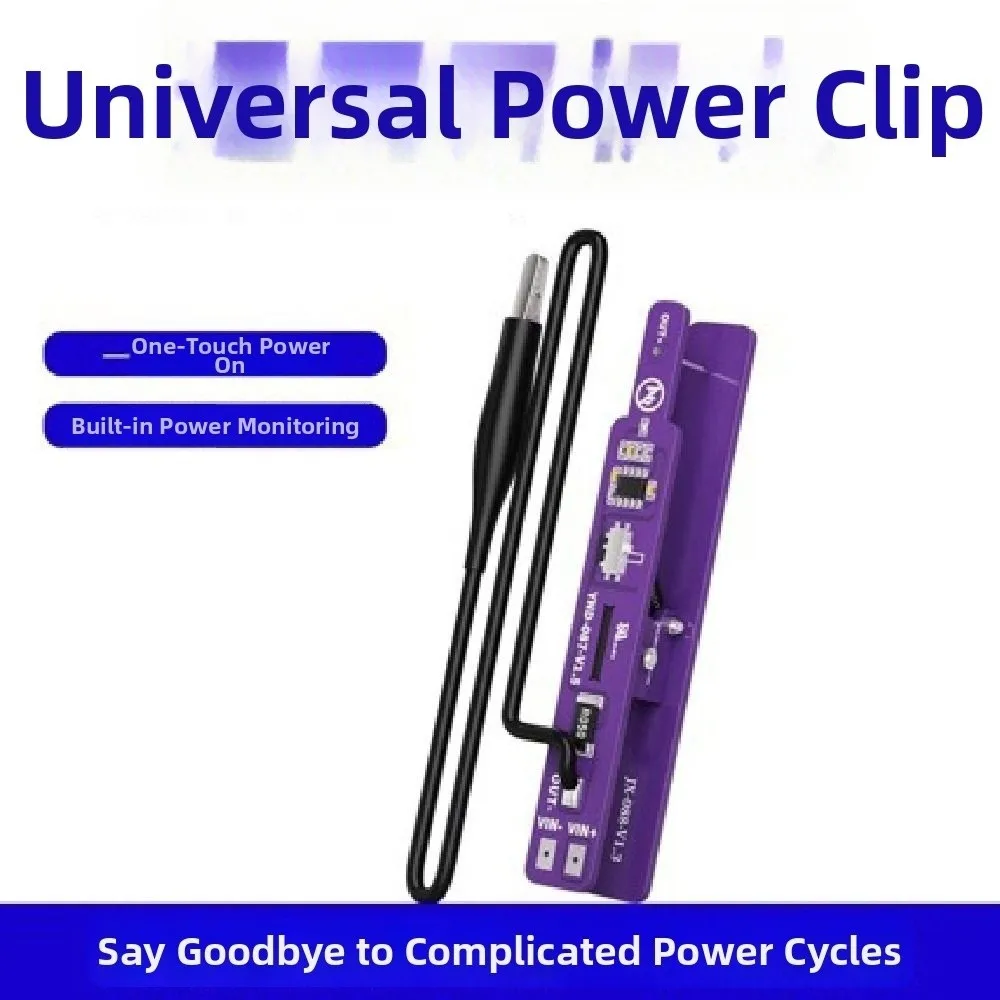2 Modes Universal Battery Clip One Click Power on M191 Phone Motherboard Repair Tool Multi-functional Easy To Use