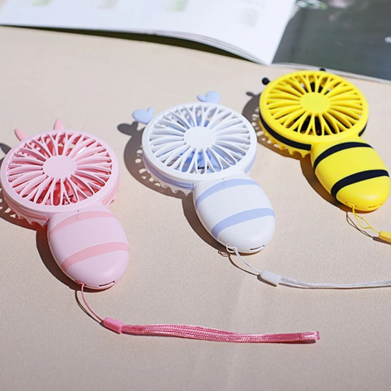 휴대용 미니 팬 여름 실내 실외 공기 냉각 소형 가전 제품, 3가지 모드 Dropship
