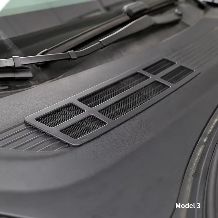 For Tesla Model 3 2018-2023 Pre-Highland Accessories Air Intake Cabin Debris Filter Air inlet Vent Grill Covers Mesh Sheild view 4