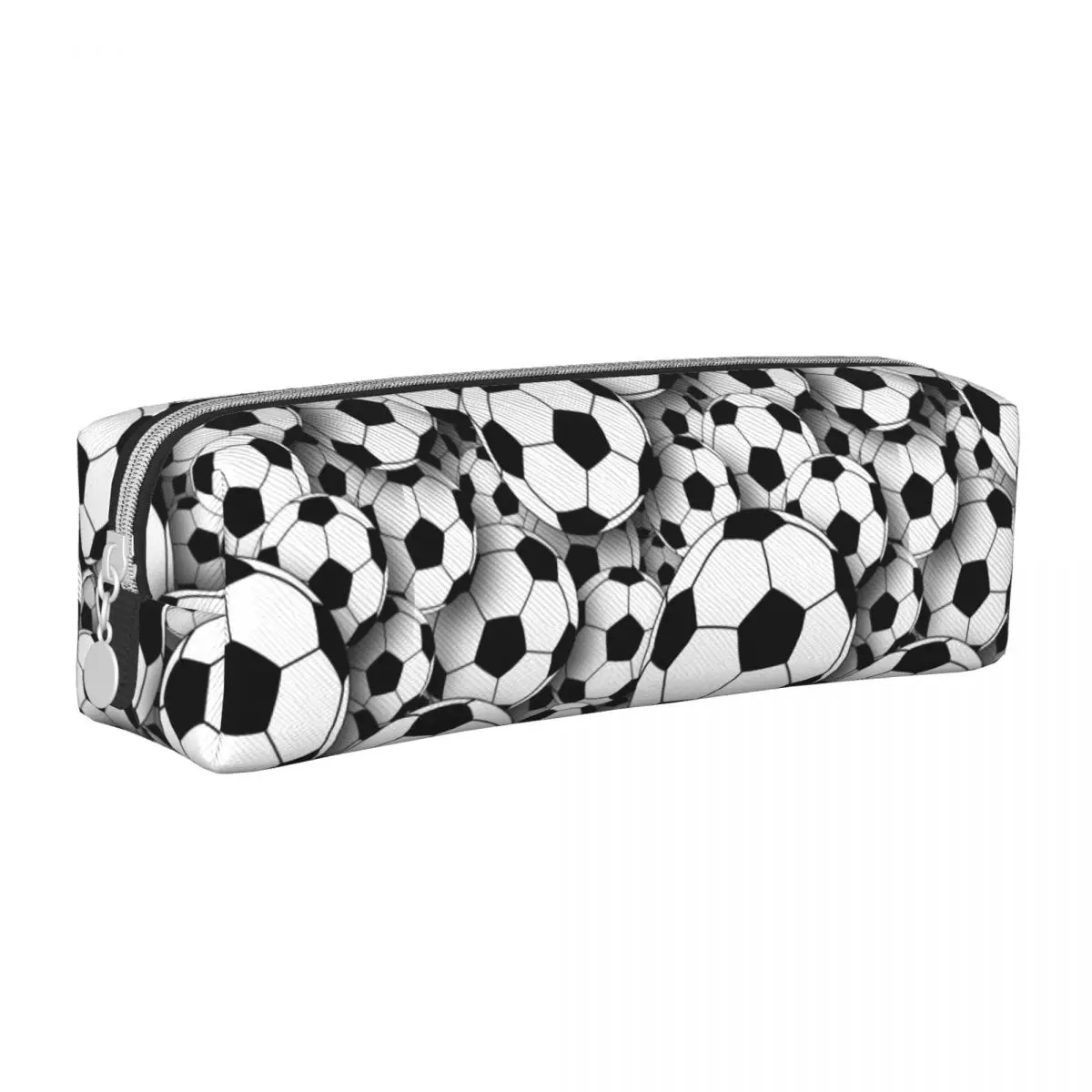 Football Balls Pencil Cases Fun Soccer Sports Pen Box Bags for Student Big Capacity Students School Cosmetic Pencil Pouch