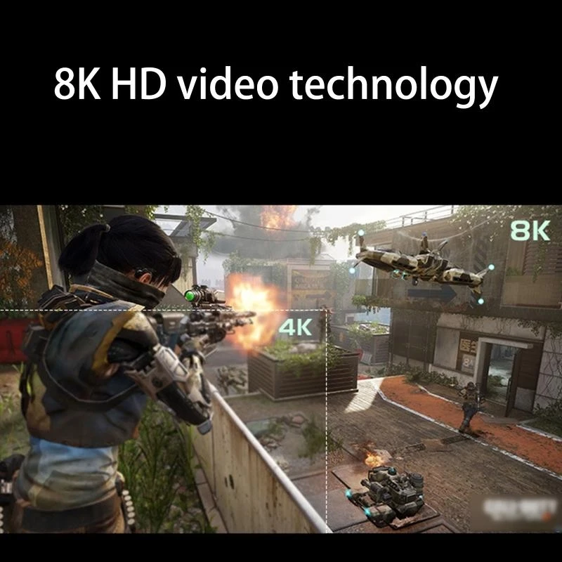 Repetidor amplificador sinal compatível com 8k, impulso para distância transmissão 30m