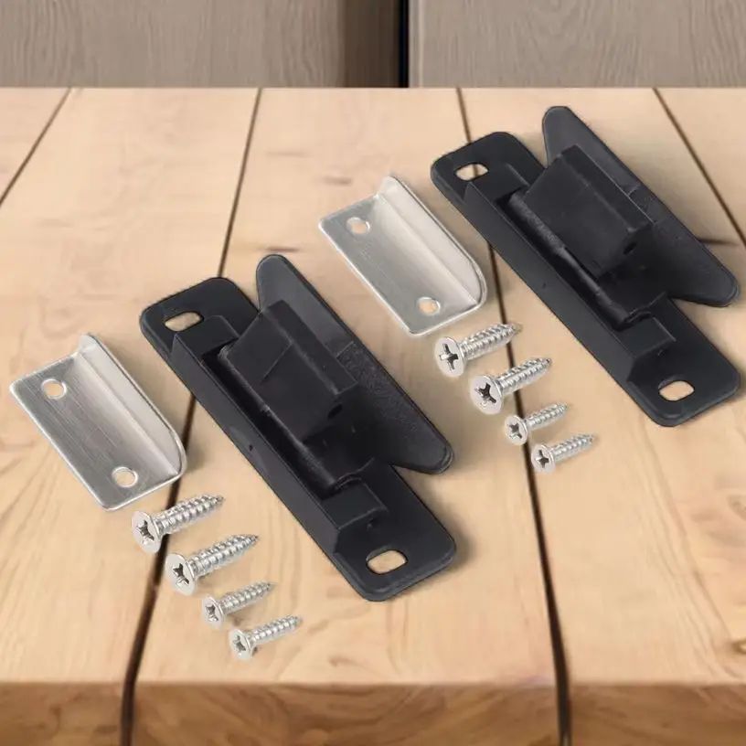 2Pcs Drawer Latches With Screws Nylon Drawer Latches With Screws Drawer Retainer Catch 67*24*22mm For RVs And Trailers