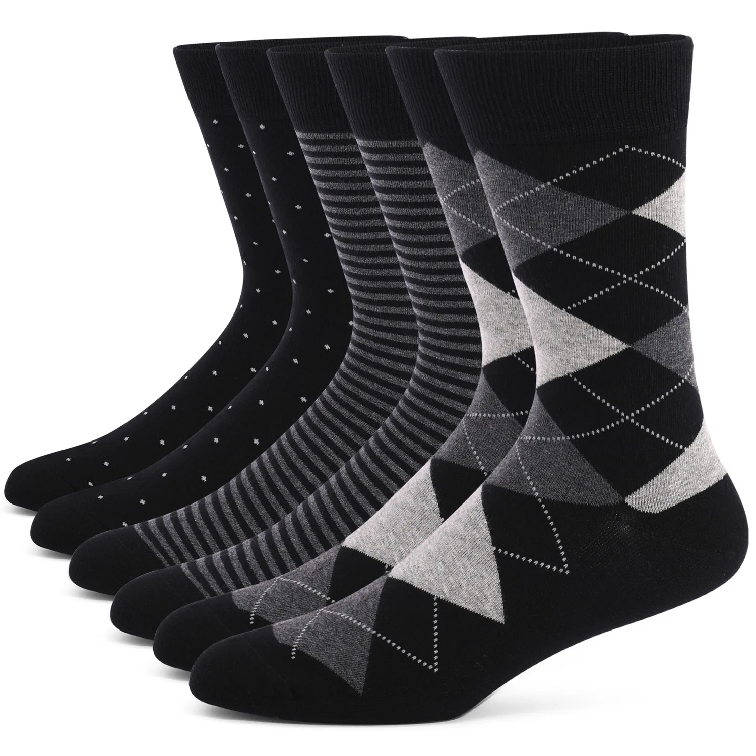5-teiliges Herrensocken-Set, Übergröße, einfach, Business, Sport, vielseitig, mittlere Socken, bequem, atmungsaktiv, Anti-Fuß-Geruch, Baumwollsocken