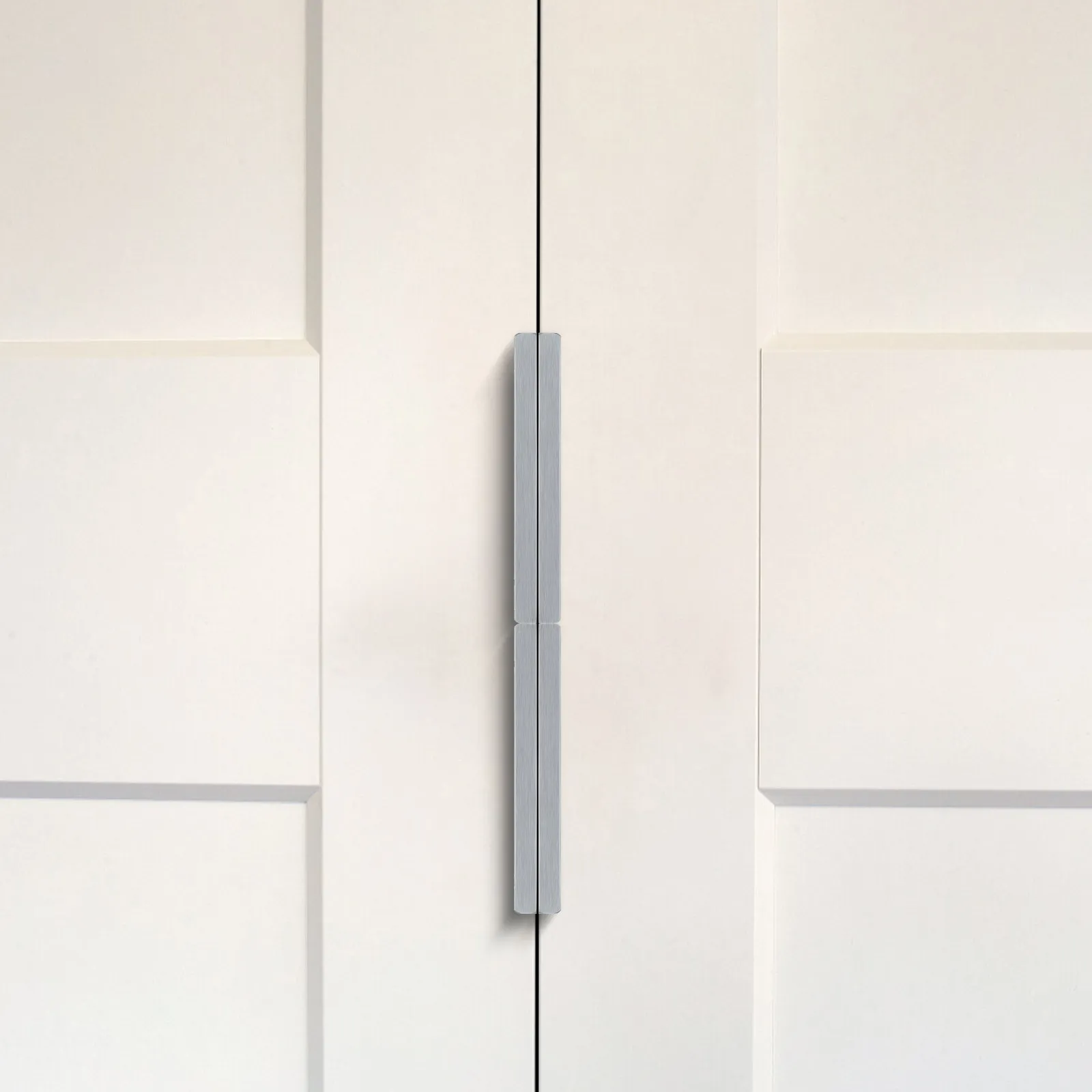 10Pcs Hidden Cabinet Pulls Sleek Aluminum Alloy Edge Finger Drawer Pulls for Kitchen Cabinets Wardrobes Dressers Recessed Door