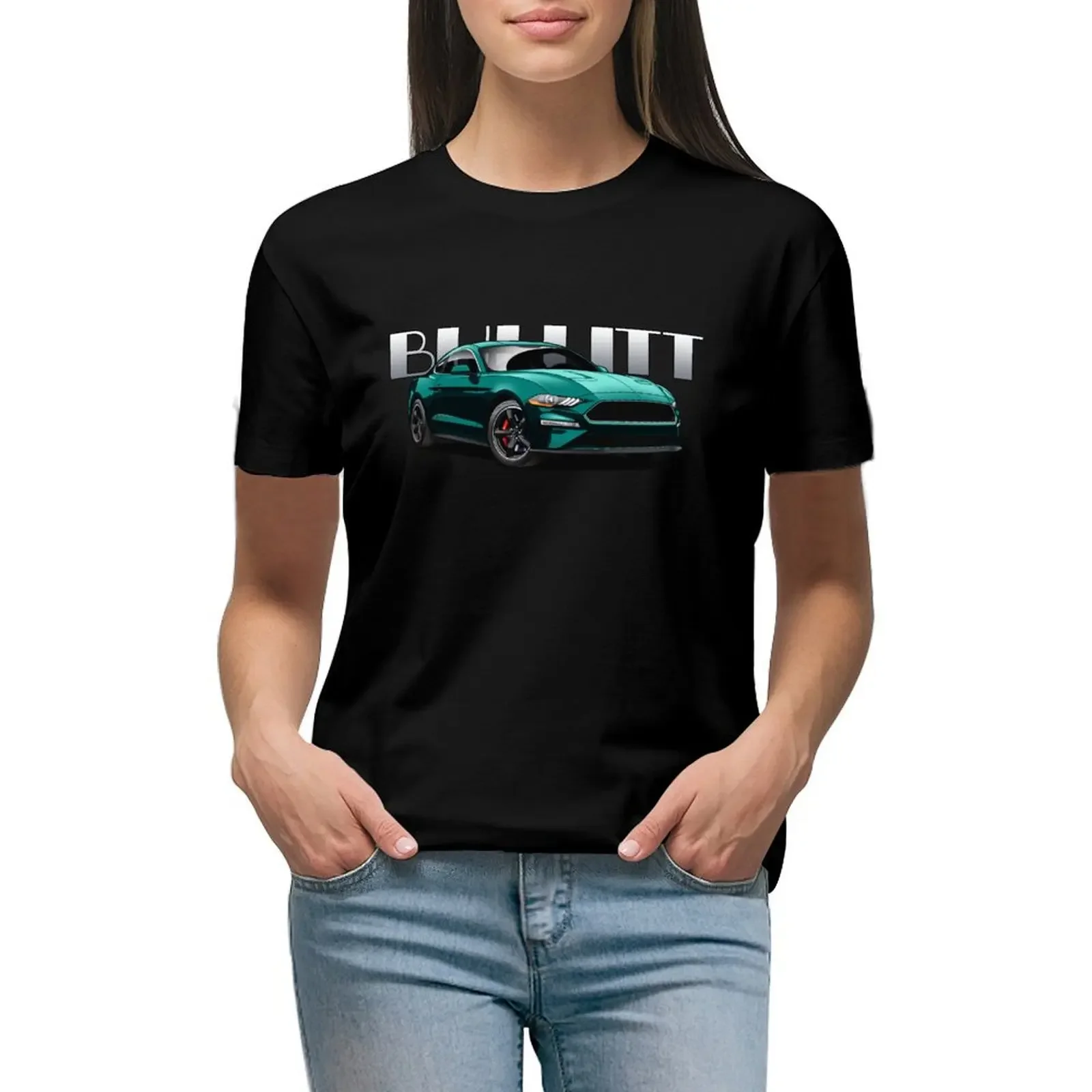 

BULLITT Mustang T-Shirt plus size tops customs design your own vintage clothes cotton t shirts Women