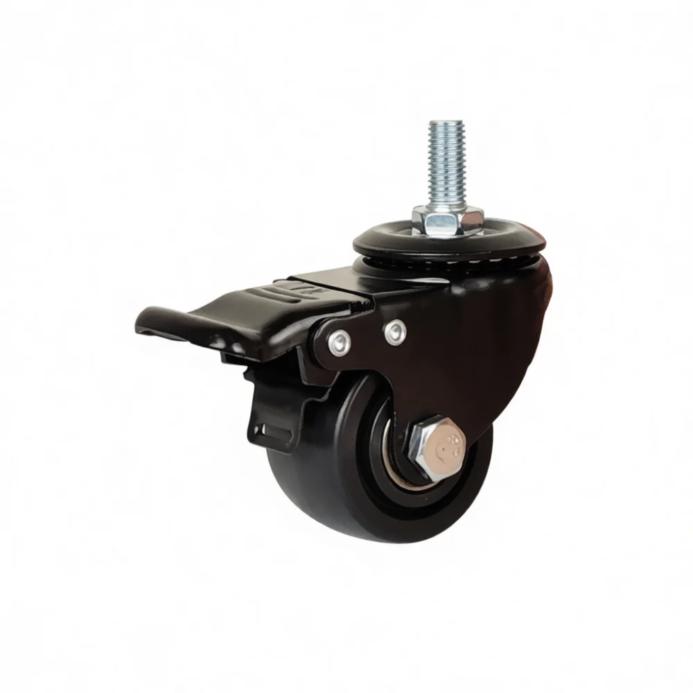 Angu Nylon Caster Heavy Duty Wheel Industrial Swivel Brake Hardware Replacement Equipment Trolley Furniture Mover Part