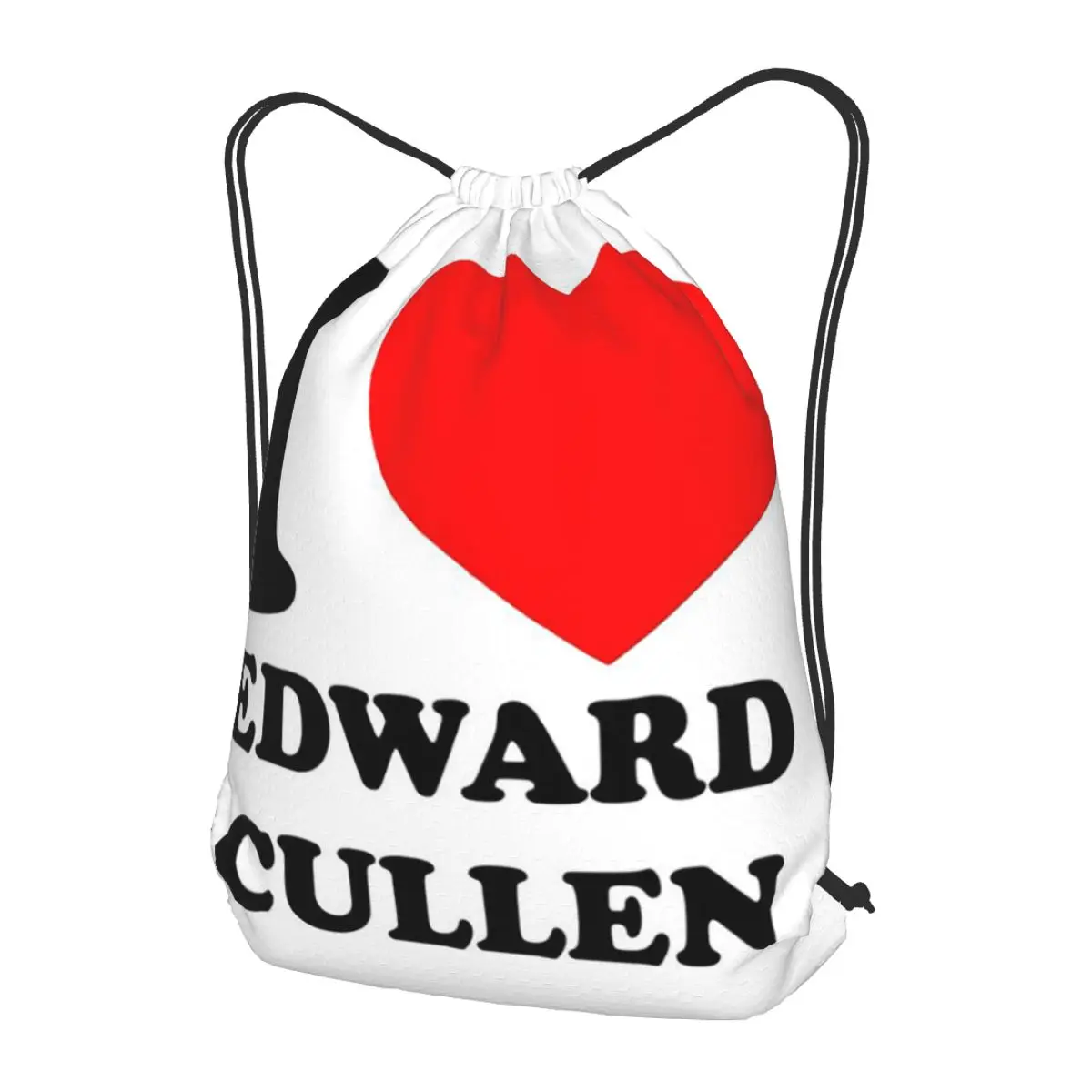 Edward Cullen Twilight Backpacks Portable Drawstring Bundle Pocket Shoes Bag Book Bags for Man Woman School