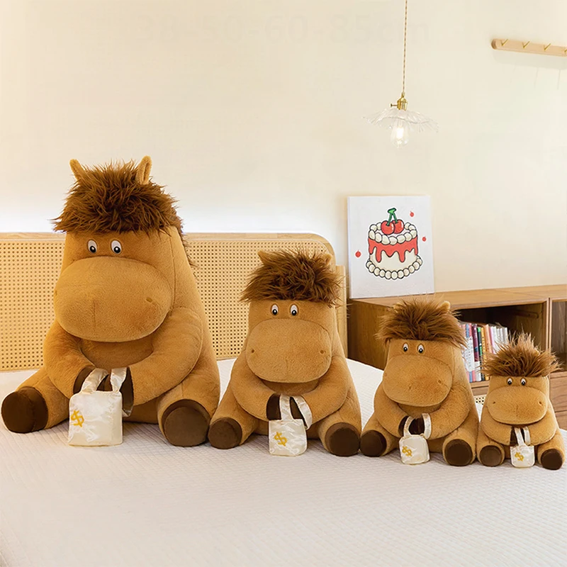 

Кавайная плюшевая игрушка, лошадь, ферма, мягкая кукла, милый талисман для детей, подарок на день рождения, мягкая мягкая кукла, идеальный подарок