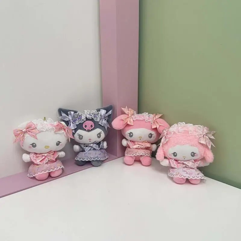 

Kawaii Sanrio Kuromi My Sweet Piano, милый мультфильм, креативная горничная, Лоли, плюшевые игрушки, рюкзак Hello Kitty, брелок для девочек, подарок на день рождения