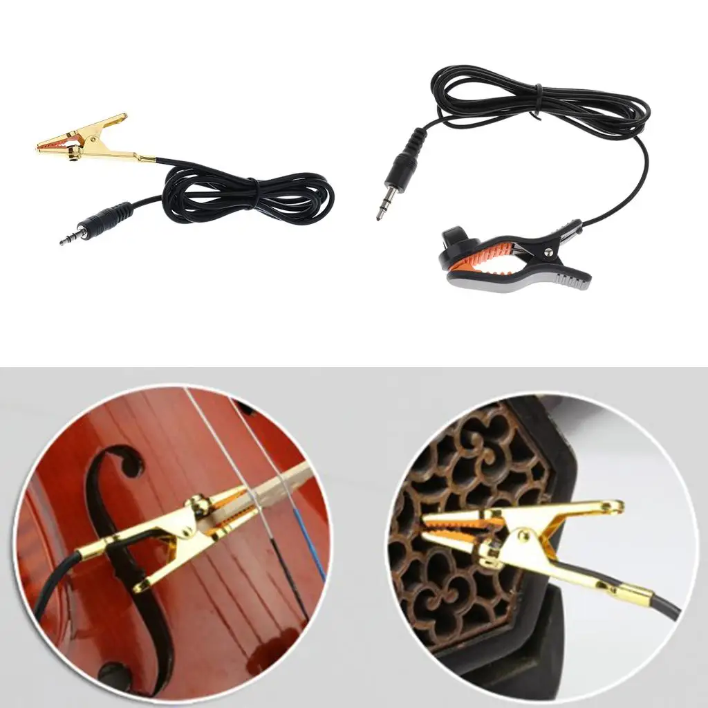 Clip on Pickup Piezo Vibration Resonance Pickup Musical Instrument Accessory for Acoustic Guitar Erhu Violin Universal image 5