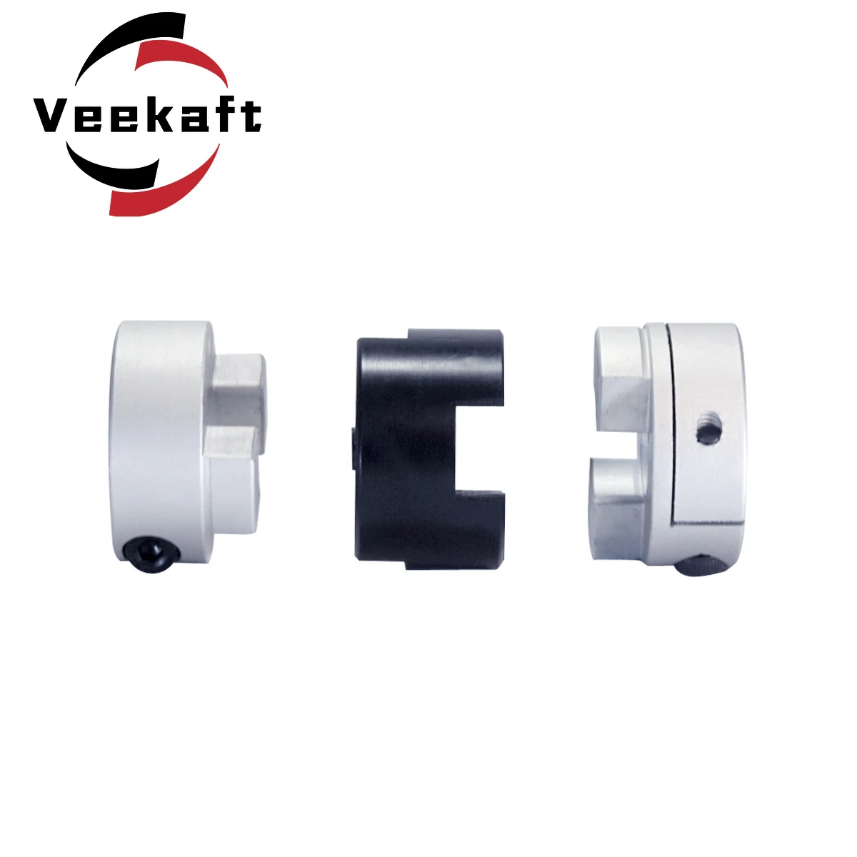 Veekaft Oldham 슬라이더 커플링, 모터 커넥터용, 높은 토크, 낮은 관성, 나사 유형, CNC 드라이브 샤프트, D20L33