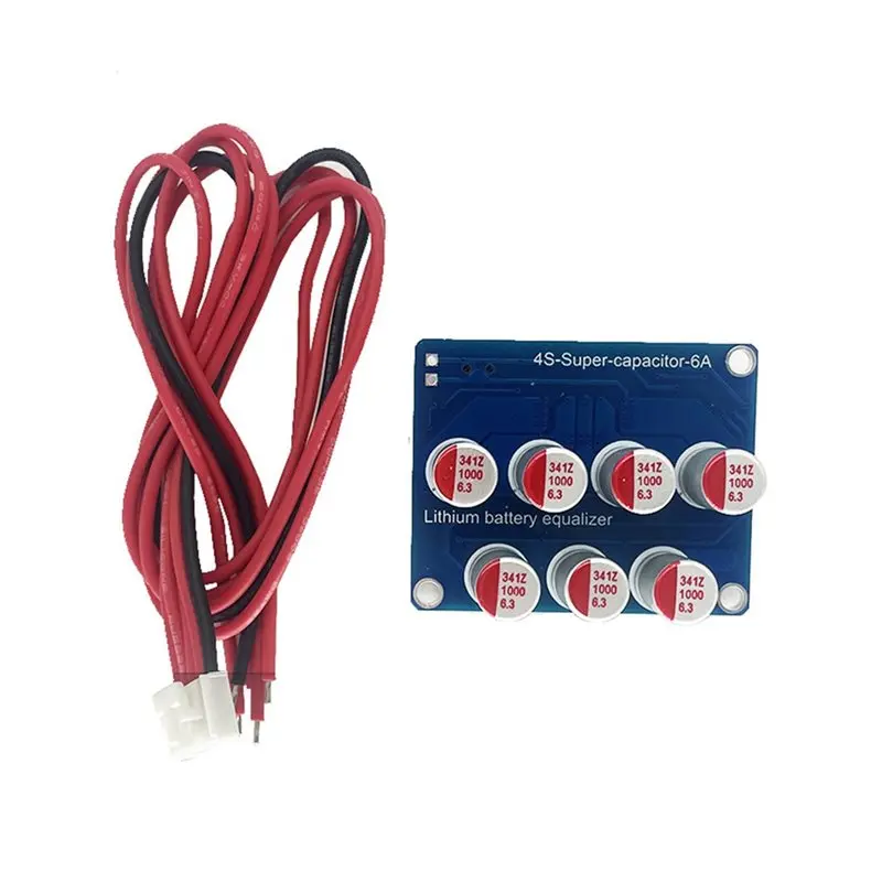 2X 4S 6A Active Equalizer Lifepo4 Li-Ion Battery Balancer Energy Transfer Balance Board F/ 4 Strings 12V BMS Protection