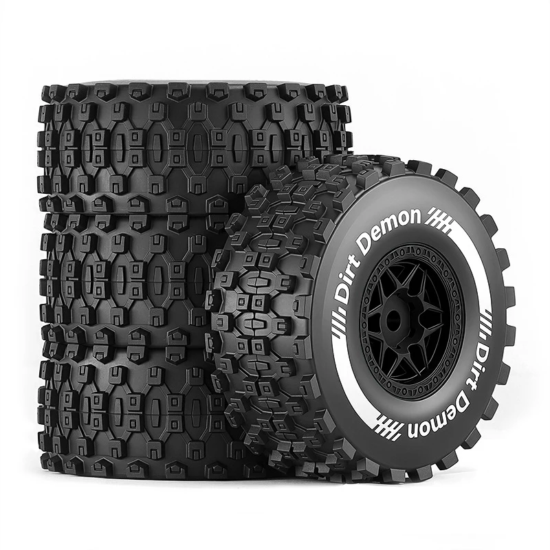 

4PCS 79.5mm Short Course Off-Road Tires Wheels for 1/14 1/16 Traxxas Mini Slash RC Upgrade Parts