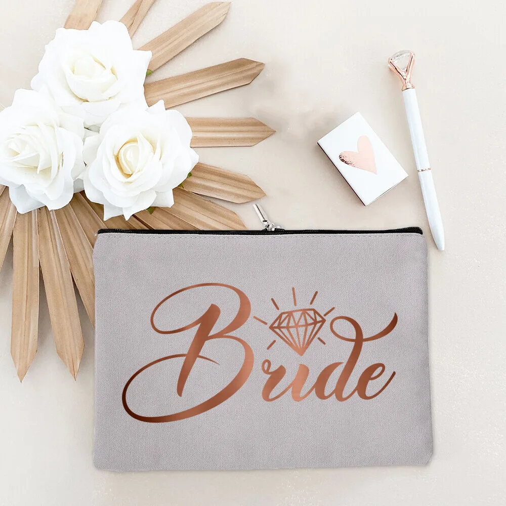 Team Bride Make-up-Tasche, Junggesellenabschied, Kosmetiktaschen, Geldbörse, Brautjungfer, Toilettenartikel, Organizer, Tasche, Geschenke für Hochzeit, Brautparty – Detail 27