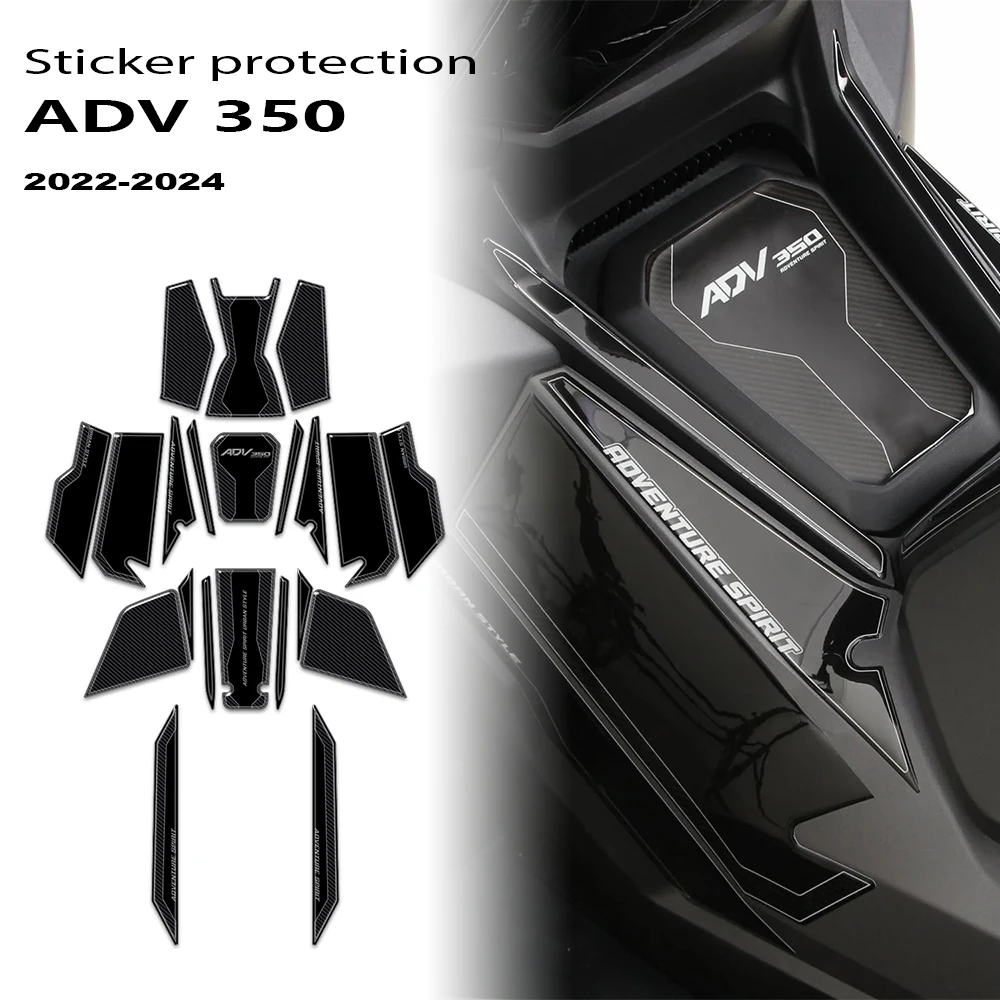 

For HONDA ADV350 ADV 350 2022 2023 2024 3D Motorcycle Resin Epoxy Sticker Tank Pad Anti Scratch Decal Non-slip Tank Pad