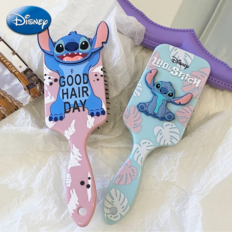 

Disney Stitch Air Cushion Combs Cartoon Anime Blue Pink Massage Comb Hair Brush Hairdressing Tool Haircare Children Girls Gifts
