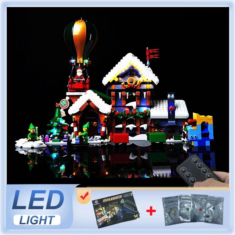 Kit luce LED RC fai-da-te per il Ministero postale di Babbo Natale LEGO 10339 (solo luce LED, senza modello di blocchi)