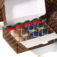 4PCS Designe Light Luxury Style Ice Silk Mesh Breathable Men's Boxer With Gift Box