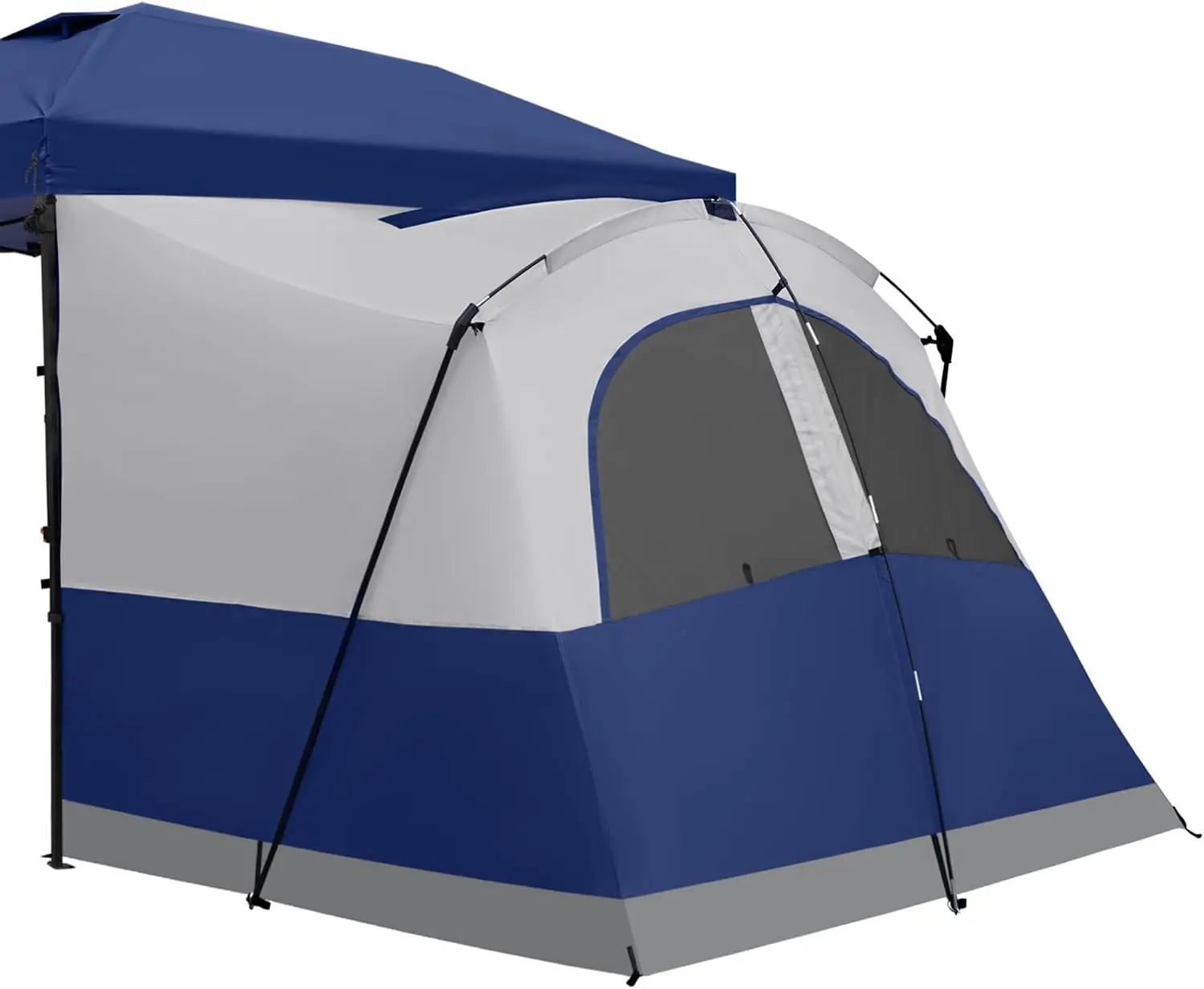 Canopy Side Tent,4-6 Person Camping Cube Tent for 10x10 Pop Up Canopies,Easy Up Gazebo with Window,Compatible with 10' Wide Cano