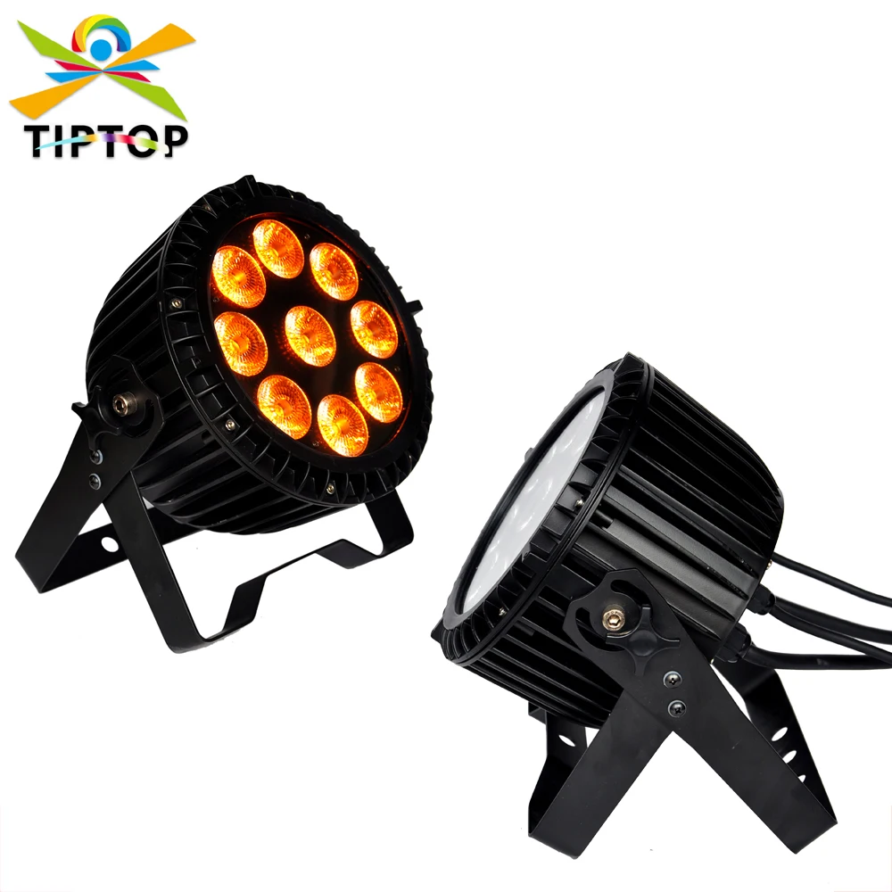 

Waterproof 9x18W 6IN1 RGBWA +UV Led Par Light Aluminum Shell IP65 DMX Auto Manual Control 6/10 Channels 4 Button Display