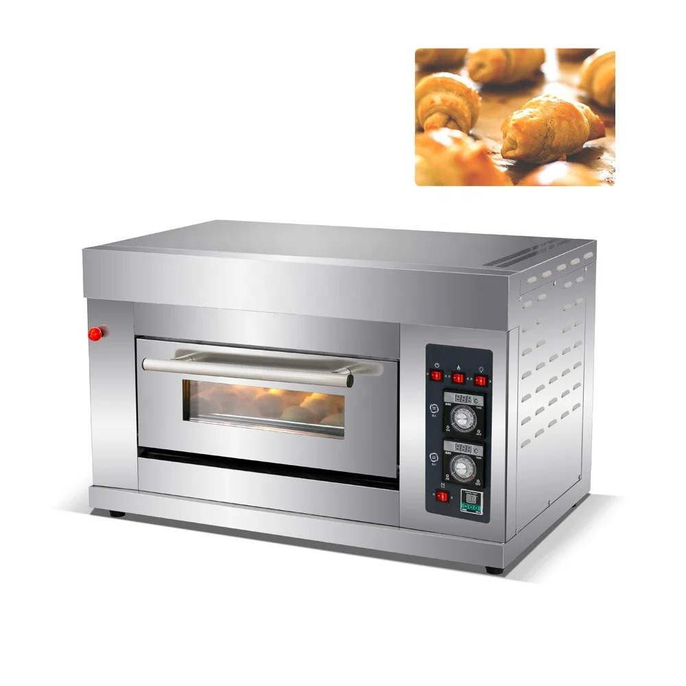 Stainless Steel Multi-function Gas Oven Commercial Baking Equipment Baking Oven Gas Deck Oven Pizza Baking Machine 1/2/3 Decks