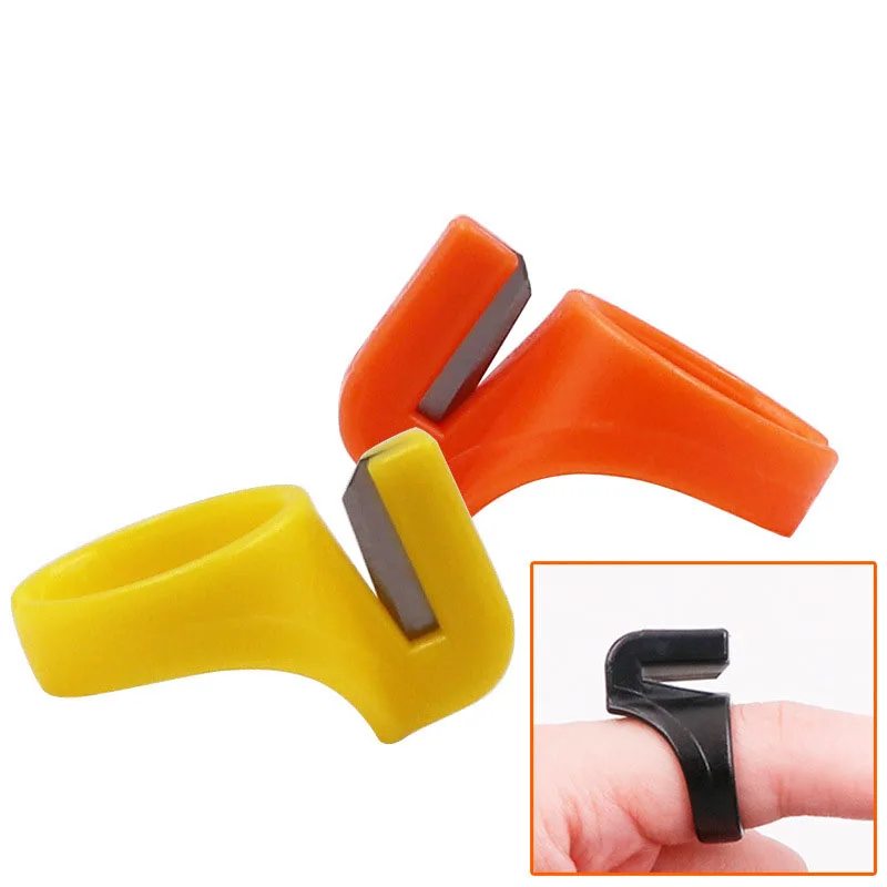 1-12 PCS Finger Blade Needle Plastic Thimble Sewing Cutter Ring Thread Cutter DIY Household Sewing Machine Accessories Random