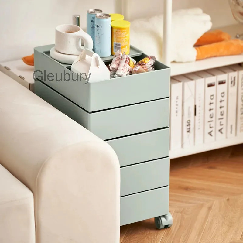 Salon Trolley Rotating Movable Salon Multi-layer Trolley Simple Storage Commercial Furniture Carrello Parrucchiere ZY40TC
