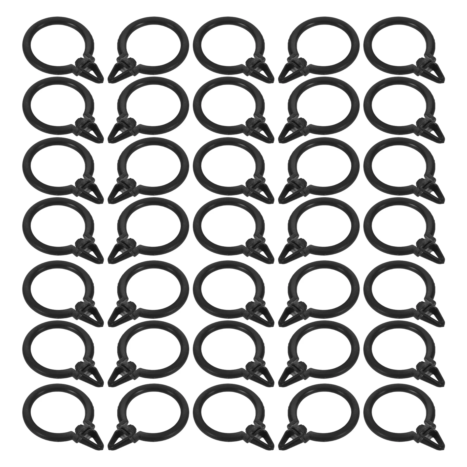 

Curtain Rings Metal Drapery Hardware for Windows Heavy Duty Silent Glide Installation Clips for Curtains and Drapes