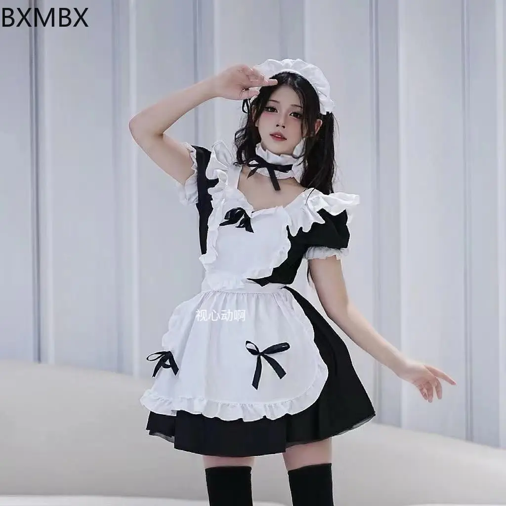 ملابس خادمة كبيرة الحجم مجموعة لوليتا خفيفة مألوفة كوس ملابس خادمة فستان ياباني لطيف ملابس نسائية بوس يوميا #3