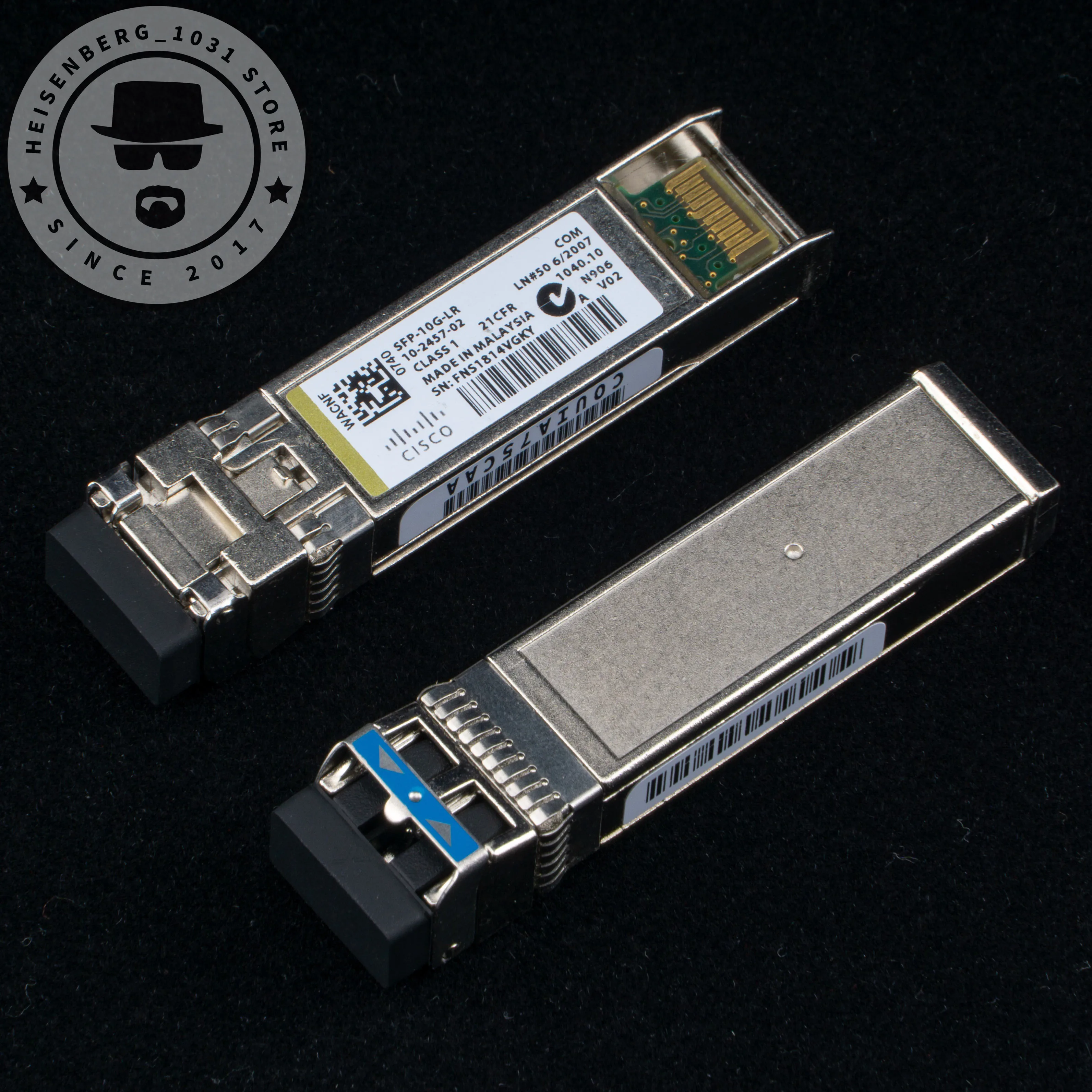 Cisco SFP-10G-LR 10GBASE-LR SFP+10-2457-02 V02 1310nm SMF 10GbE 10KM Optical Transceiver Refurbished