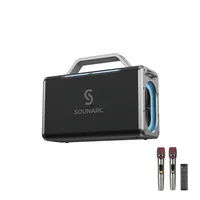 Sounarc K2  Dual Microphone Wireless Karaoke Speaker Stereo Party Portable Speaker With Dual Wireless Microphones