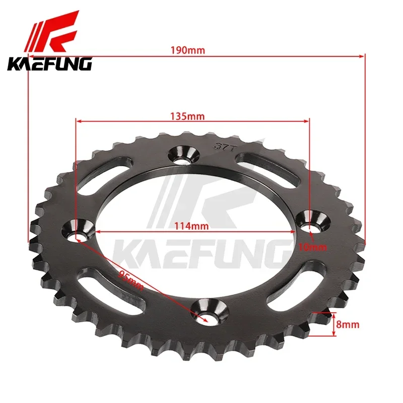 ATV off-road motorcycle rear sprocket 530-114mm-37T  sprocket chainring chain plate 37chainring