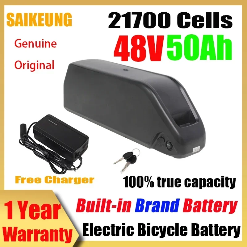 

Hailong 48 В Аккумулятор для электронного велосипеда Hailong 21700 Cells Pack 52V48V36V 20 30 40 50 60ah Мощный литиевый аккумулятор для электрического велосипеда