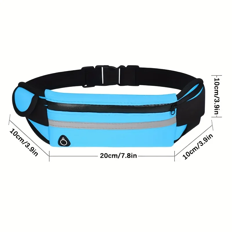Running Sports Waist Bag, Men's and Women's Fashionable Outdoor Fitness Multifunctional Small Belt Bag, Water Bottle Bag, Mobile