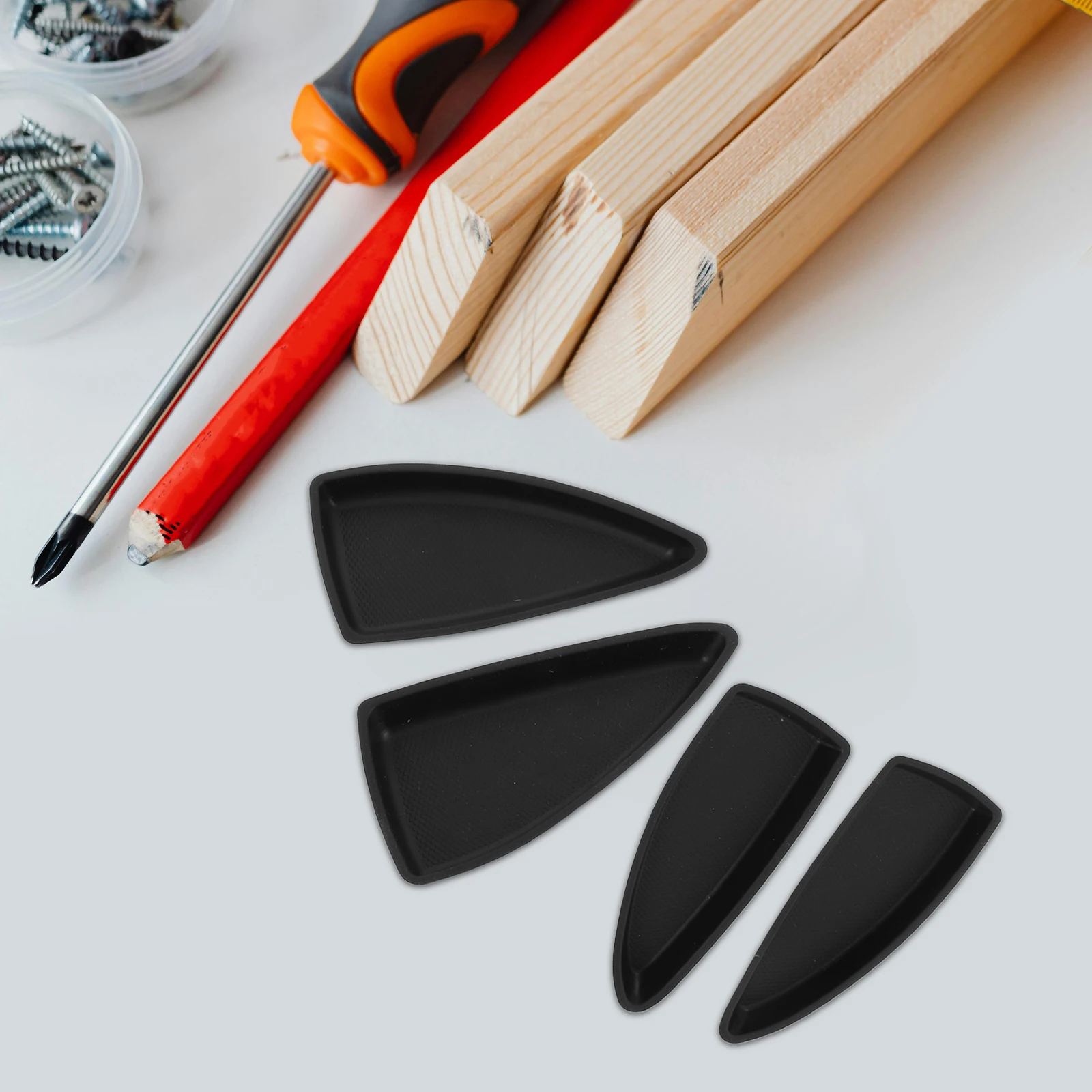 

4pcs Automotive Door Switch Bezel Cap Plastic Interior Replacement For Front Rear Diy Easy Install Durable