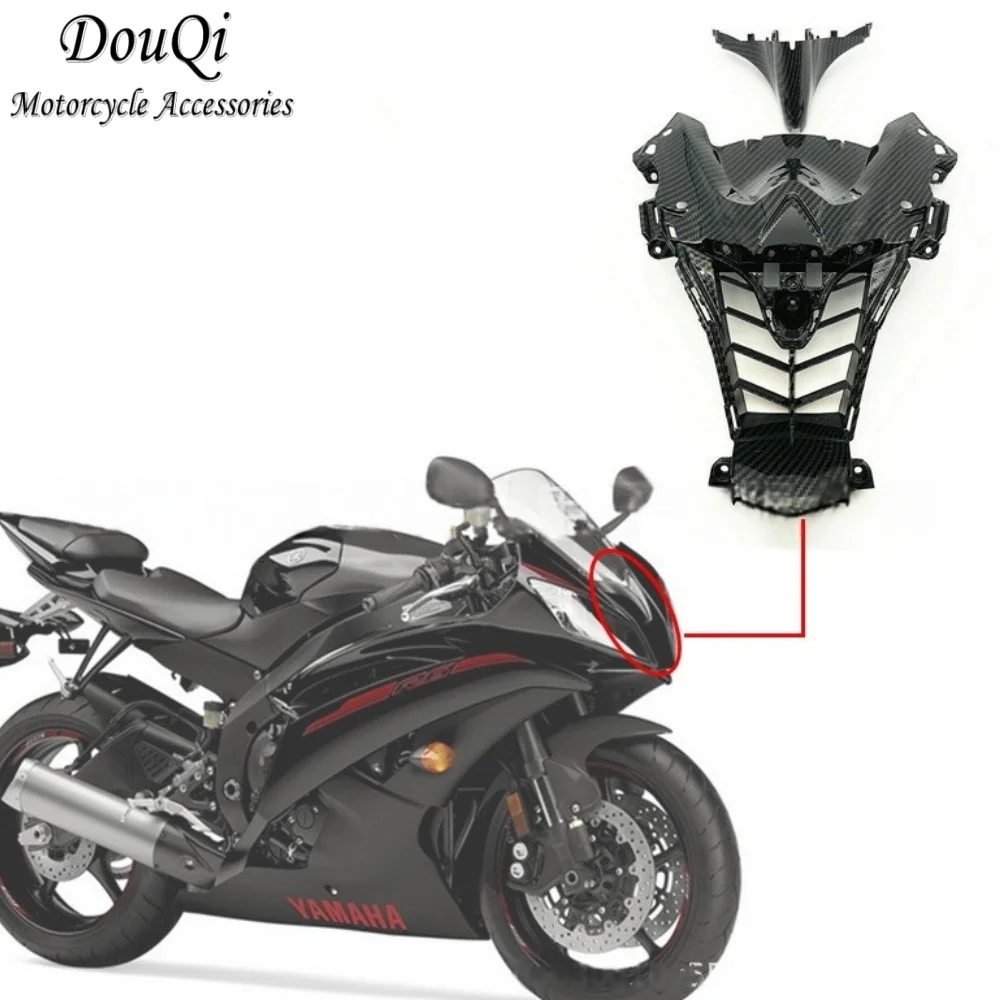 

Motorcycle Fairing Suitable For Yamaha Yzf R6 2008-2016 Carbon Fiber Front Upper Nose Fairing