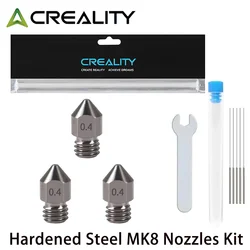 3 Pcs 0.4mm ugelli in acciaio temprato ugelli MK8 ugelli per stampante 3D per Creality Ender 3/3 Pro/3 V2, Ender 5/5 Pro, CR-10/10S