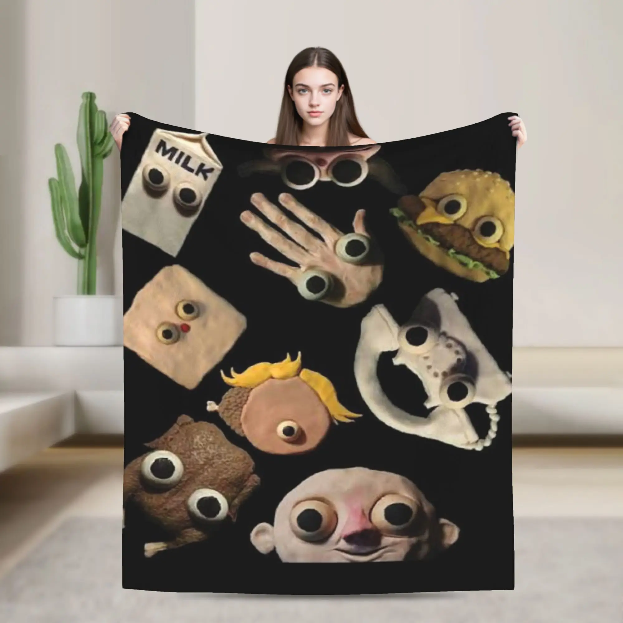 Super Soft Jack Stauber Mix Throw Blanket Premium Flannel Fleece Lightweight  Bed Blanket Warm Plush Bedspread All Season Use