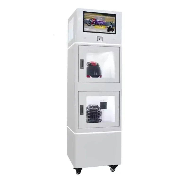 Automatic Motorbike Double Helmet Dry Cleaner Disinfecting Motorcycle Helmet Cleaning Vending Machine Customized