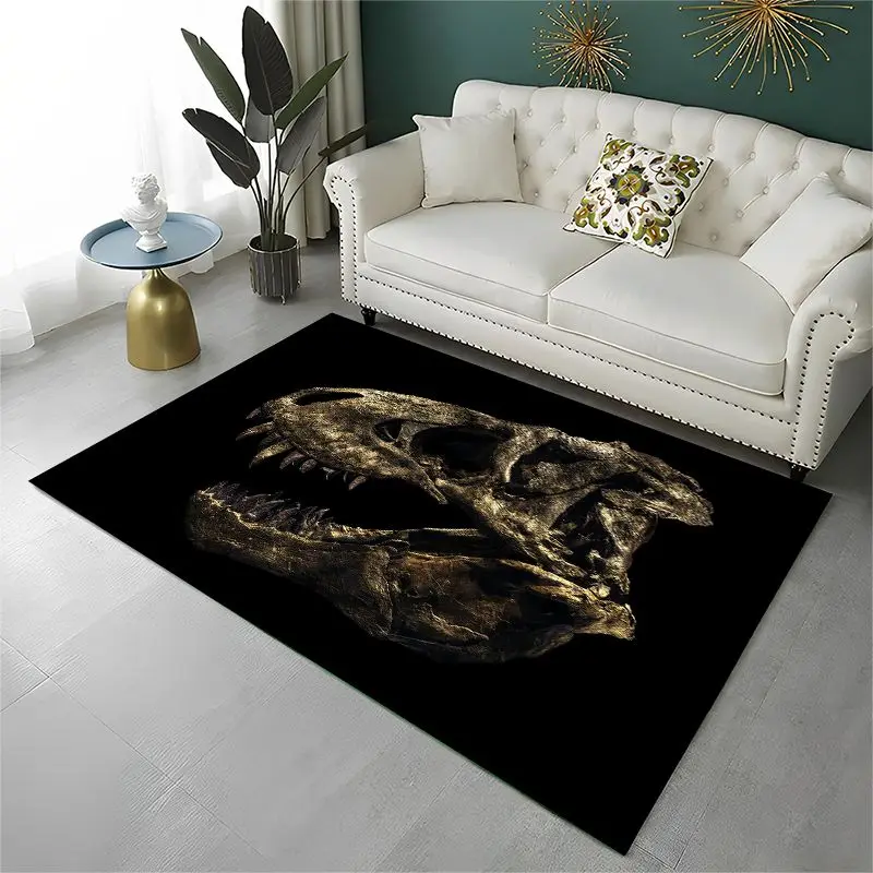 Ancient Dinosaur Fossils Large Area Rug Non-slip Durable Carpet for Bedroom Living Room Sofa Doormat Home Decor Floor Mat Gift
