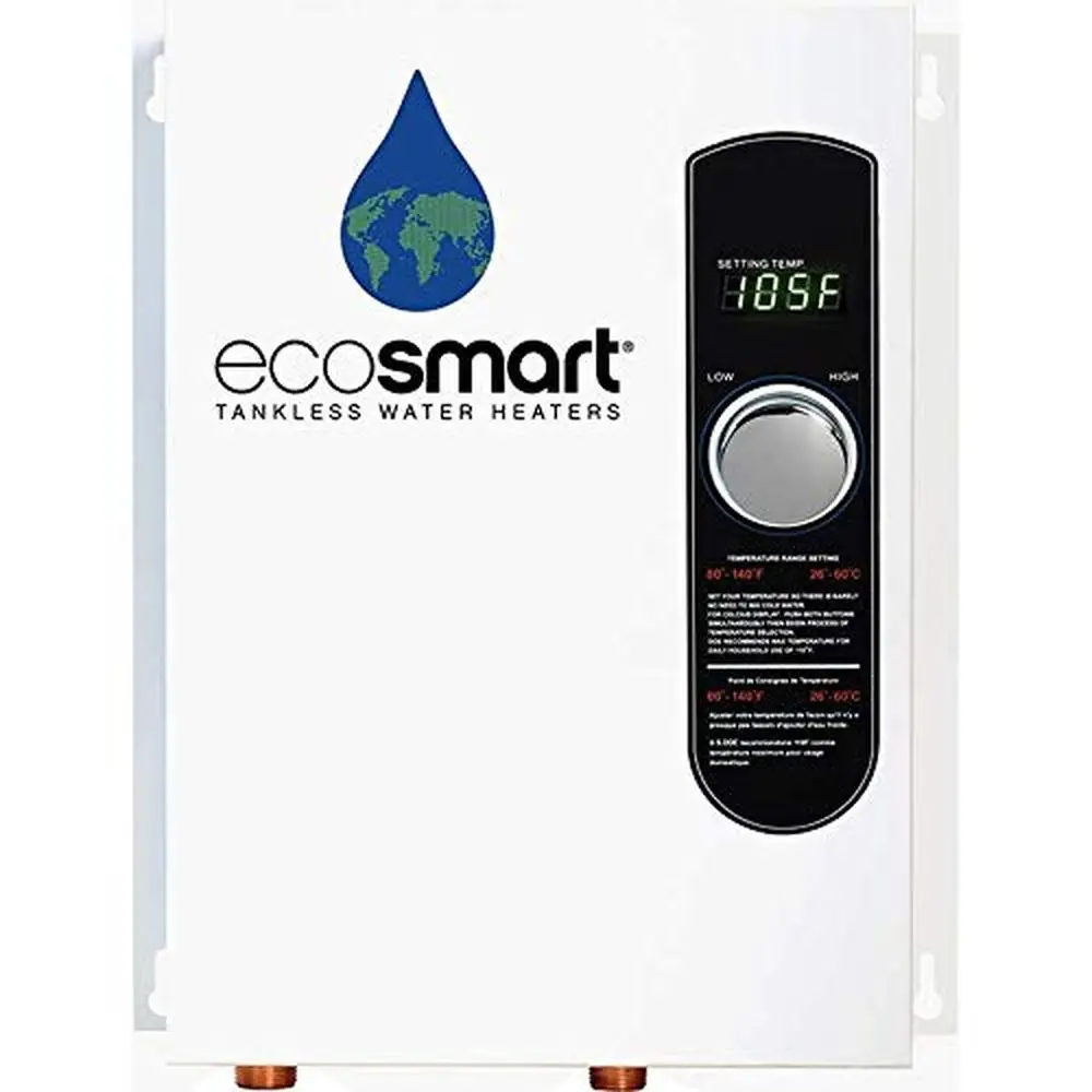 Tankless Water Heater Electric 18 kW Durable Easy to Use Copper & Stainless Components Save 60% Cost Never Run out of Hot Water