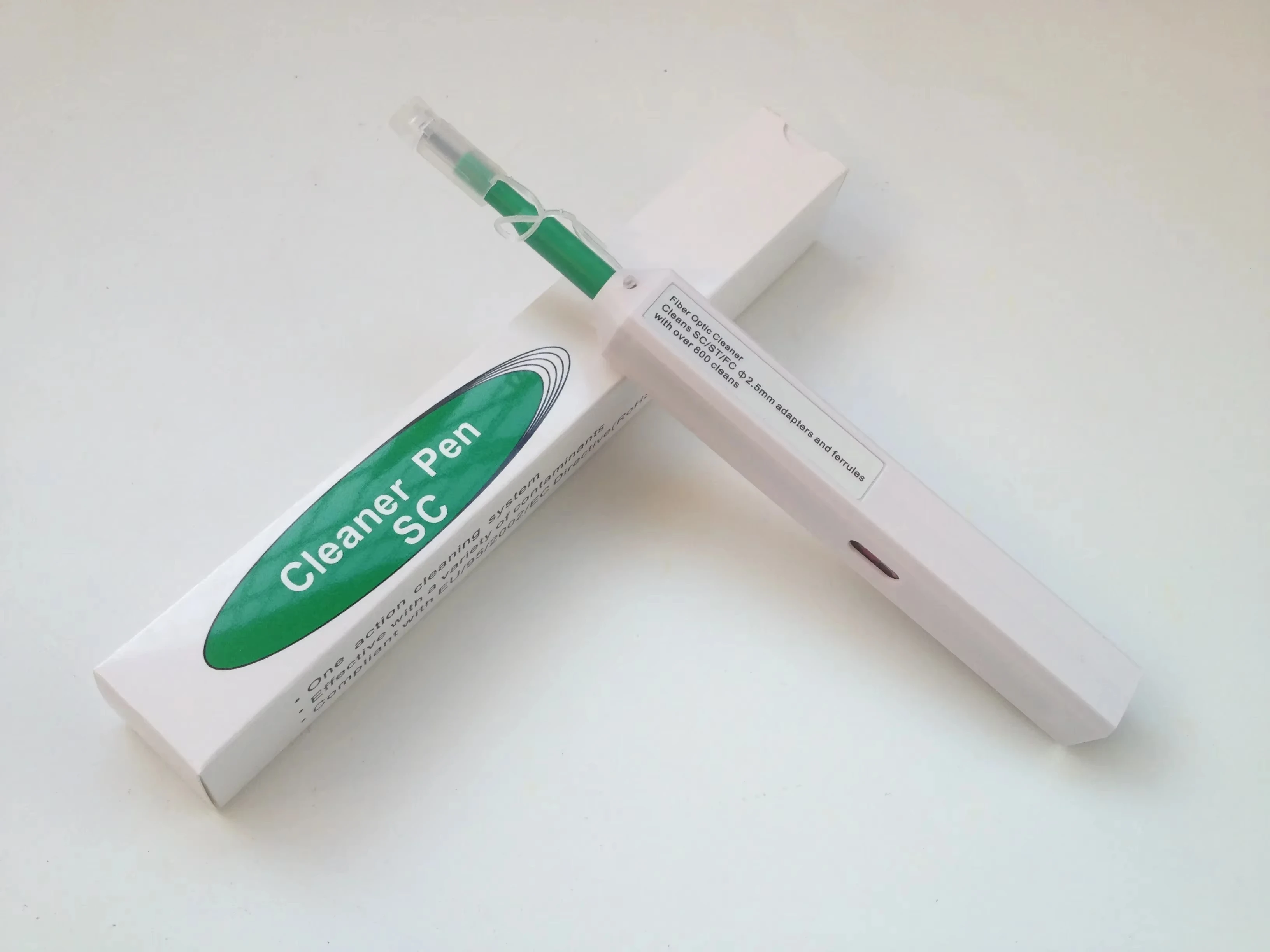 

5PCS One-Click Optic Fiber Cleaner Pens 1.25mm 2.5mm LC SC FC ST Connectors Adapters Ferrules Cleaning 800 times for Network Mai