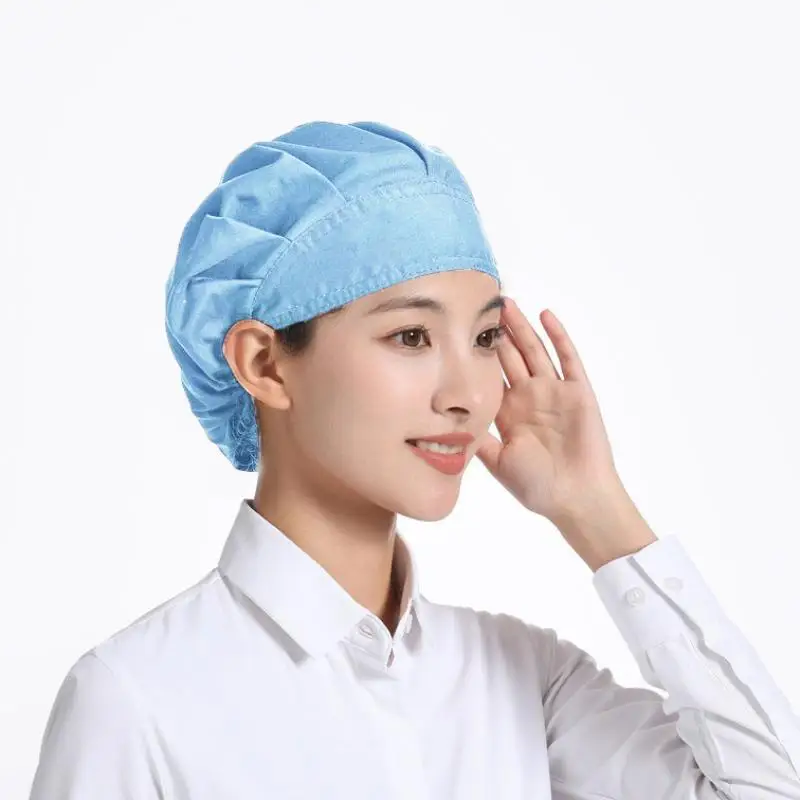 Breathable Polyester Cotton Printed Scrub Caps For Hospital Nurses Doctors Dental Staff